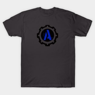 A - Industrial Letter in Cog T-Shirt